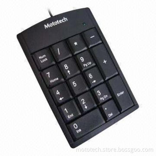 17-key digital keyboard with 5,000,000 times key lifespan